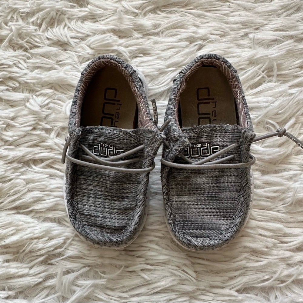Hey Dude Wally Toddler Gray Slip On Size 5